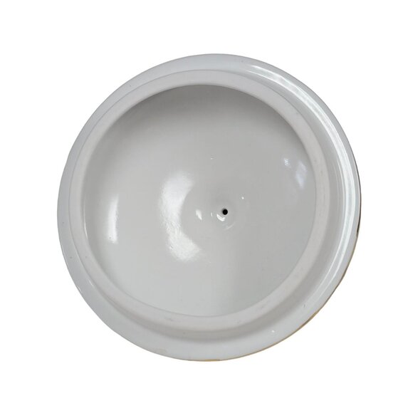 Vintage Royal Danube Calico Flow Cobalt Blue Roses Sugar Bowl Candy Dish w/ Lid - Picture 5 of 12